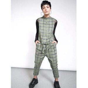 Jumpsuit by Wildfang in Window Pane pattern  In Excellent Used Condition